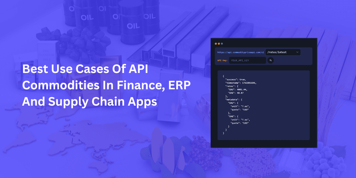 Best Use Cases Of API Commodities In Finance, ERP, And Supply Chain Apps