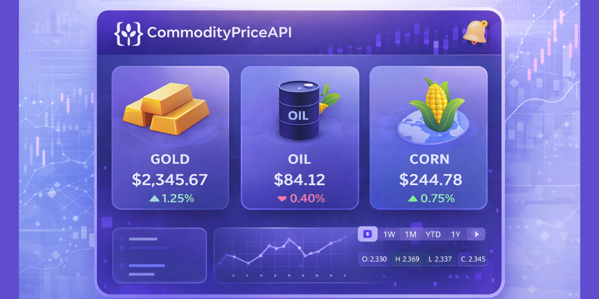 Live Commodity Prices, Ready For Your App