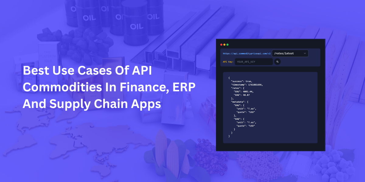 Best API Commodities Use Cases for Finance & Supply Chain