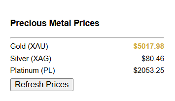 Gold Tracker Pro Extension